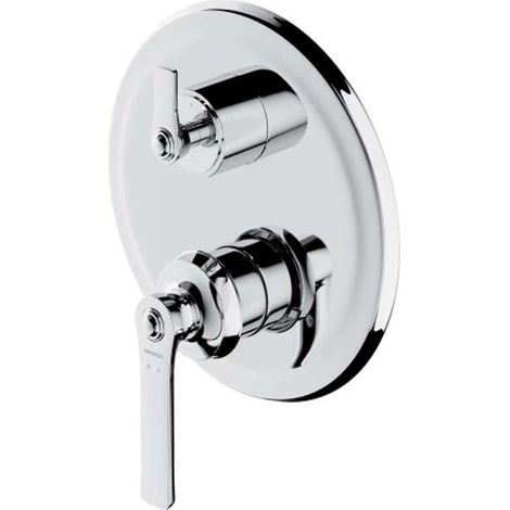 OMNIRES Armance - Grifo empotrado para 3 dispositivos, con cuerpo de montaje, cromo AM5237CR (1/2)