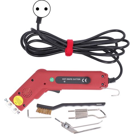 Couteau Thermique Électrique 100W Réglable 400°C Découpe Précise Tissus Mousse PVC sans Effilochage Kit Complet Pro (1/4)
