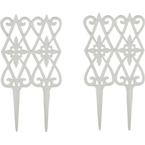 Rabattzaun romantisch 2 paneele 883088