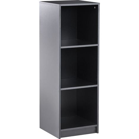 Libreria a 3 ripiani in truciolare 40 x 40 cm nero Zehna