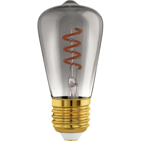 Lampe LED E27 dimmable, filament vintage spirale, ampoule Edison (1/5)
