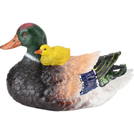 Modèle réduit de canard en résine haute fidélité pour la décoration de parcs, maisons, jardins, étangs, piscines, artisanat (1/5)