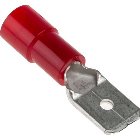 Cosse faston RS PRO, Isolé, Rouge (1/3)