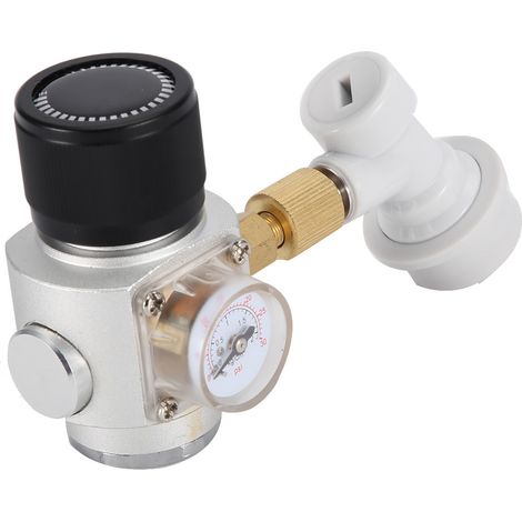 Mini régulateur de CO2 pour brassage maison avec raccord ball lock pour fût Corny (1/5)