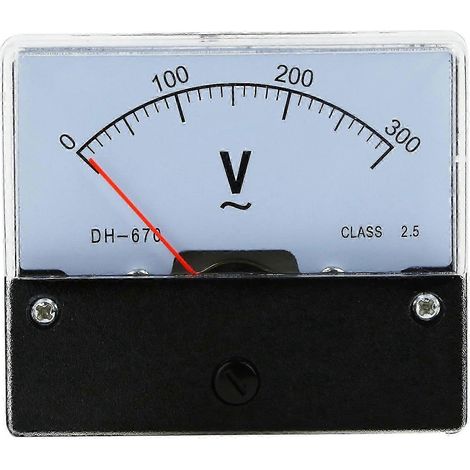 Voltmètre analogique pour panneau DH670 (0-300 V CA)