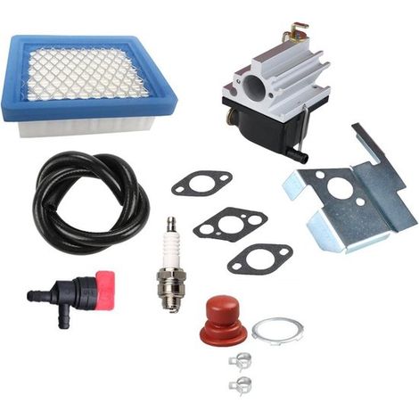 Kit di riparazione carburatore, ricambi motore, manutenzione tosaerba, set completo di pezzi di ricambio, argento (1/5)