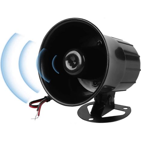 Sirène d'alarme filaire 120 dB 12 V CC, avertisseur sonore et de sécurité (1/5)