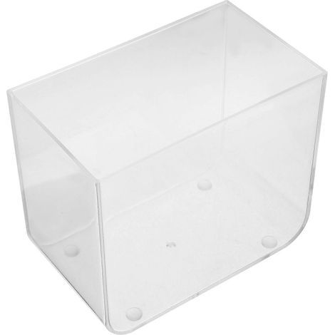 Petit aquarium sans couvercle pour poissons betta, petit aquarium carré-12.50X10.50X7.50CM (1/4)