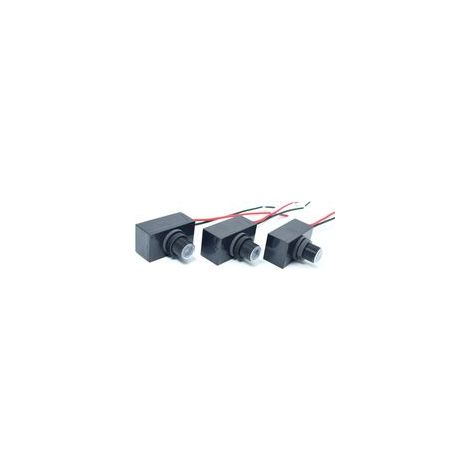 Interrupteur Crépusculaire 120V227V avec Détecteur de Lumière Lot de 3 Capteurs Étanches pour Éclairage Extérieur (1/4)