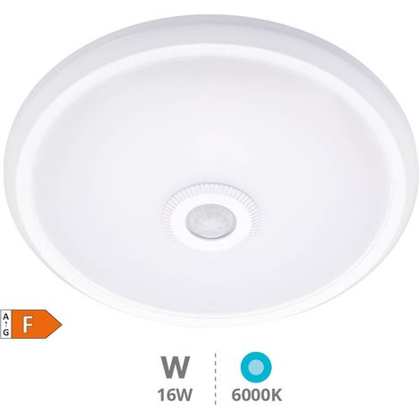 Plafón techo LED Bagori con sensor movimiento 16W 6000K (1/4)