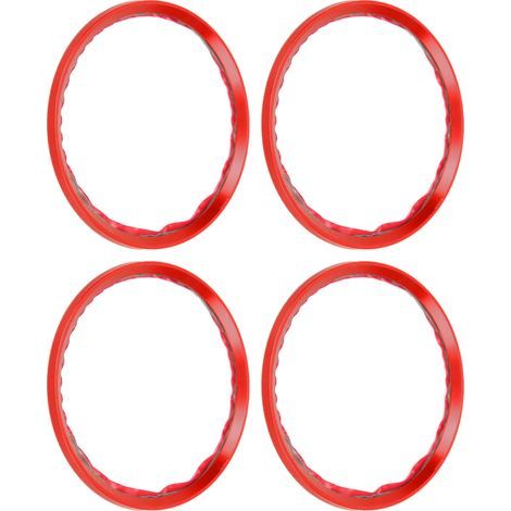 Stück Radnabenkappen aus Aluminiumlegierung, dekorativ, rot (1/5)
