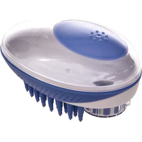 Bleu Pet Brush, Massage Toilettage Douche Peigne Brosse pour Ch (1/5)