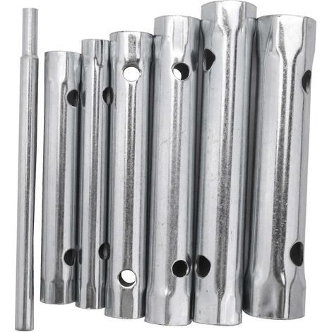 Jeu de clés à douille tubulaires de 6 à 17 mm, clé à douille creuse pour bouchons et tubes, clé à filtre (1/4)