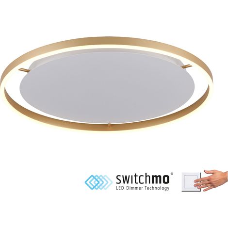 Plafoniera LED rotonda 58,5 cm 28W ottone Paul Neuhaus