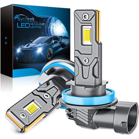 H11 H8 H9 H16 LED Bulbs 26000LM 6000K Fanless H11 LED Car Headlights 1:1 Plug (1/5)