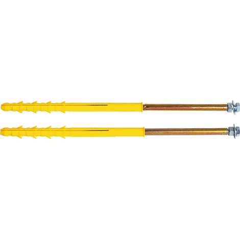 Ing Fixation – Fixation radiateur 200 mm – Cheville pour tout type de support – Charge maximale 30 kg – Sachet de 2 – Pour plâtre et polystyrène (1/3)