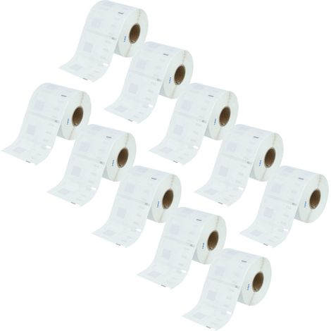 vhbw 10x Label Roll 54mm x 11mm (1500 Label) compatible with CoStar LabelWriters BC+, ASCII 250, BC, ACII 200 Label Maker (1/4)