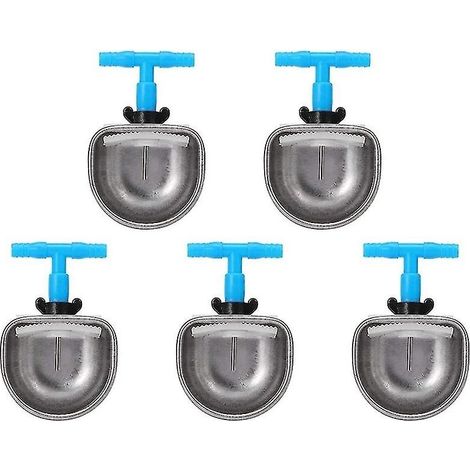 Abreuvoir automatique en acier inoxydable pour lapins, abreuvoir à tétine, accessoires d'abreuvement pour le bétail. (1/5)