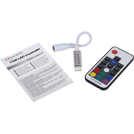 1 Mini télécommande infrarouge 17/20/24/44 touches pour ruban LED RGB 3528/5050 éclairage décoratif (1/5)