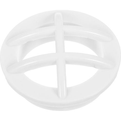 Griglia di scarico per fondo piscina in ABS bianco, raccordo di ingresso per uso quotidiano, facile da pulire e previene le ostruzioni, accessorio per piscine a parete. (1/5)