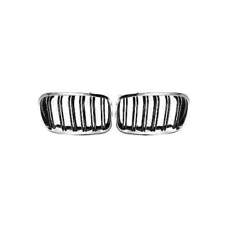 Frontgrill mit Doppellamellen für BMW E70 E71 X5 X6 (2007-2013)