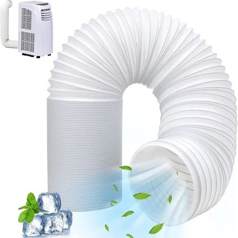 Manguera para aire acondicionado - Diámetro exterior Ø130 mm - 2 metros - Manguera de drenaje para aire acondicionado portátil - Manguera de escape de aire (1/5)