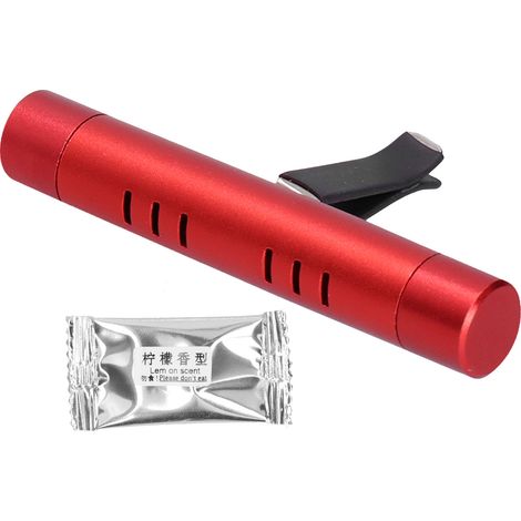 Diffuseur d'air parfumé pour voiture, aromathérapie non toxique sans produit chimique, alliage d'aluminium (Rouge) (1/5)