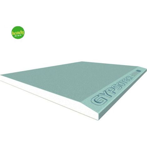 Lastra cartongesso gypsotech ba13 aqua h2 ambienti umidi 1200x2000 mm fassa