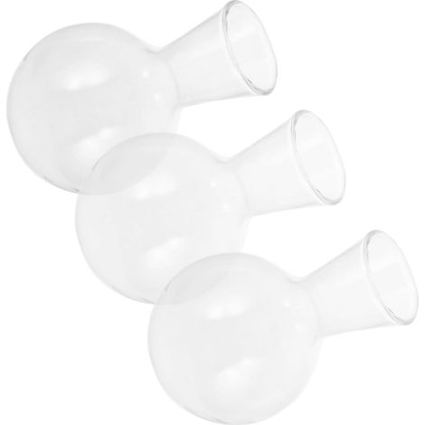 Ensemble de 3 vases suspendus en verre transparent, polyvalents et décoratifs (1/5)