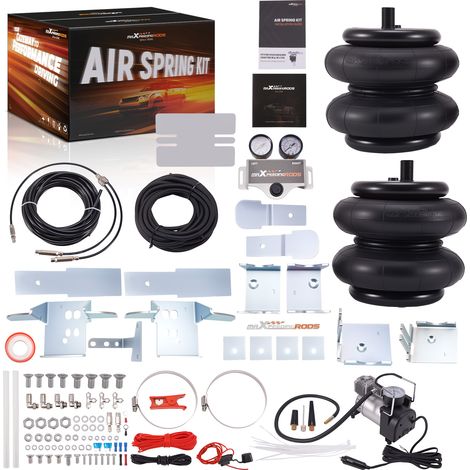 Air Spring Bag Suspension Kit W/ Dual Gauge For VW Crafter LT35 2006-2017 Rear (1/5)