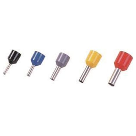 Intercable Aderendhülse ICIAE1510K kurzschlusssicher 1,5qmm 10mm schwarz 100 Stk