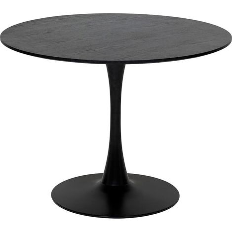 Table à Manger Design "Elias" 102cm Noir (1/4)