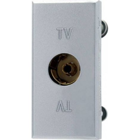Prise Tv Femelle Connecteur Argent Compatible Bticino Axolute (1/2)