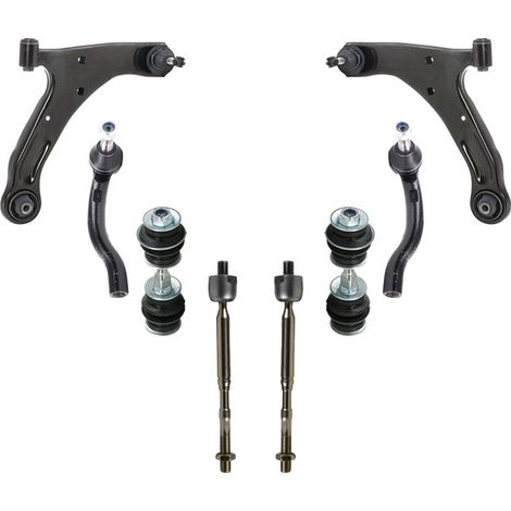 KIT BRACCIO OSCILLANTE 8 PEZZI COMPATIBILE CON PEUGEOT 107 (PM, PN) 1.4 Hdi / Kit Sospensione Completo OE/OEM / Bracci Oscillanti + Testine Sterzo / Sostituzione Diretta OEM