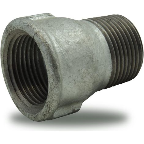 ALLONGE EN FONTE MALLEABLE MALE/FEMELLE, GALVANISE 1