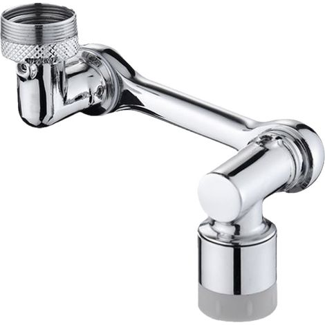Appuyez sur l'extension  Extension de robinet d'évier pivotante à 1080 degrés et réglable à deux positions - pièce de rechange pour éviers de cuisine et de salle de bain, adaptée aux familles, aux enf