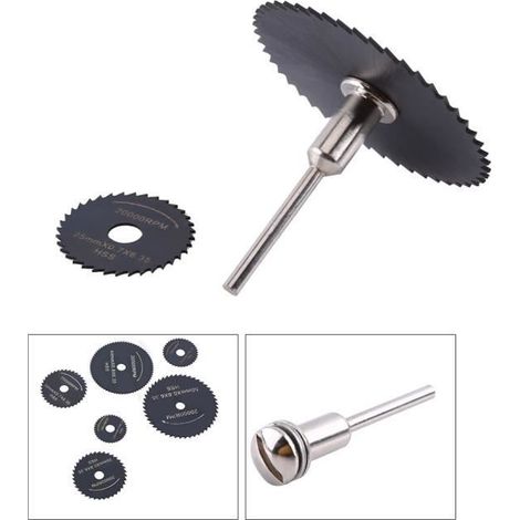 1 Set HSS Mini Lames de Scie Circulaire Disque de Coupe Outils Électriques pour Bois Plastique Aluminium-STR (1/4)