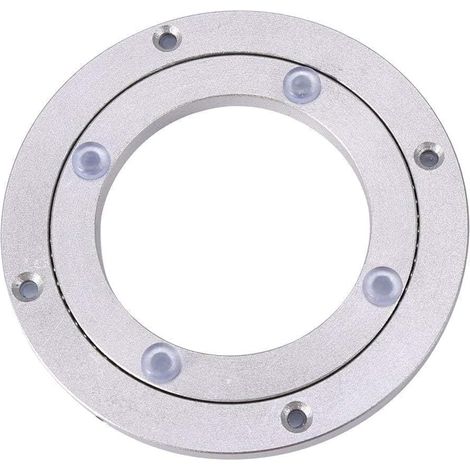 Aluminum Alloy Turntable Bearing, Lazy Susan Heavy Duty Rotating Bearing Turntable Round Dining Table Smooth Swivel Plate Dining Table(8Inch) (1/5)