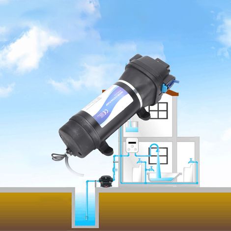 FL-41 Pompe à membrane auto-amorçante entièrement automatique 110 V pour lave-vaisselle et lave-linge - Pompe de remplissage à haut débit (avec prise américaine) (très robuste) (1/5)