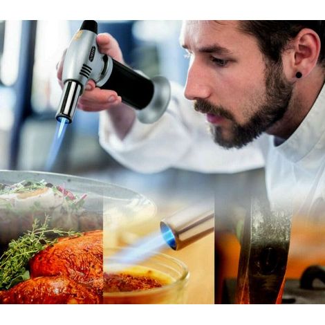 Bruciatore da cucina ricaricabile a gas cannello fiamma multiuso OL-400 (1/5)