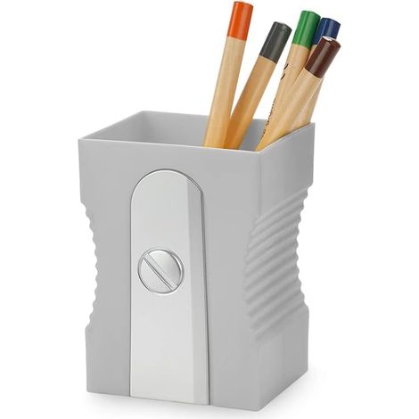 Pot à Crayons Sharpener Couleur Gris Hirsute Plastique (1/4)