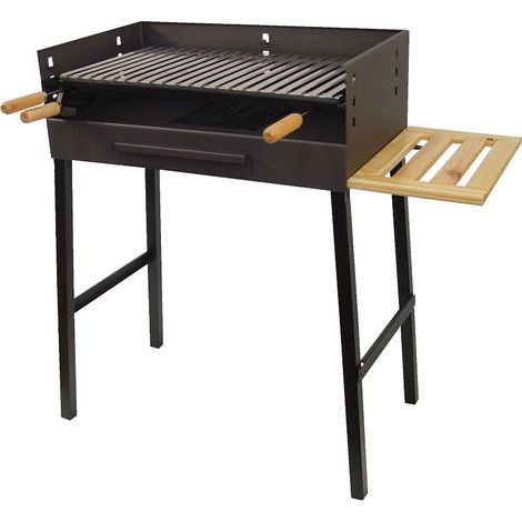 IMEX-71440 Barbacoa parrilla inox y bandeja madera [imex-71440]