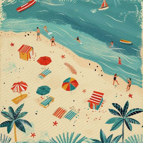 Tela Oxford decorativa para exteriores - Motivo Verano  DX8948 (1/5)
