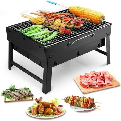 Table de barbecue, Acier inoxydable, Pliable, Convient pour le camping pique - nique nosku (1/4)