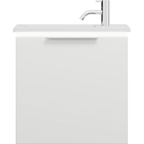 burgbad Eqio lavabo de fundición mineral con mueble bajo para