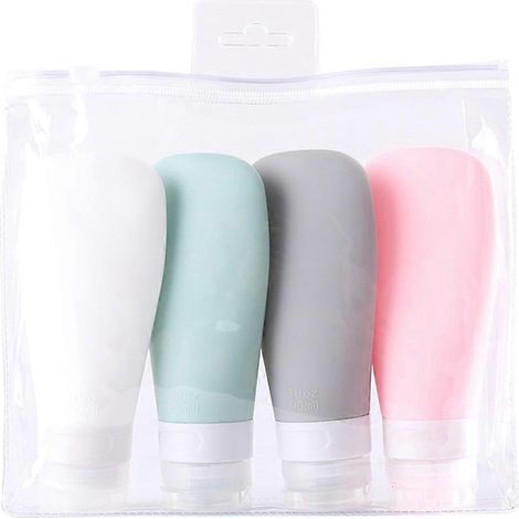 Stück wiederbefüllbare Silikon-Reiseflaschen für Cremes und Shampoo-14x3.5cm (1/3)