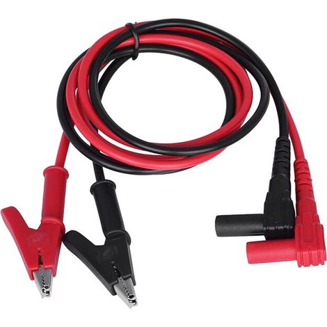 [NIEMALS VERWENDET] 1 Paar Multimeter-Testkabel 15 A 80 cm Bananenstecker auf Krokodilklemme Testkabel für Multimeter 0,8 m 4 mm