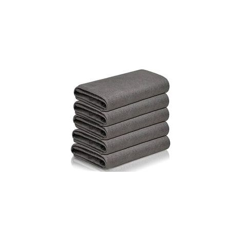 Chiffon Magique,Chiffon de Nettoyage Magique épaissi,Chiffon Vitre sans Trace Professionnel, Chiffon Magique,5 Pièces Chiffon de Nettoyage en Microfibre Réutilisable sans Traces pour Fenêtres
