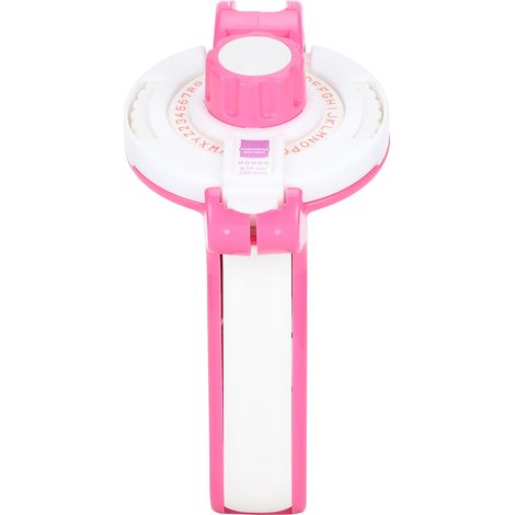 Mini machine à écrire manuelle pour étiqueteuses à gaufrer, imprimante à ruban, fournitures pour projets de bricolage, rose (1/5)