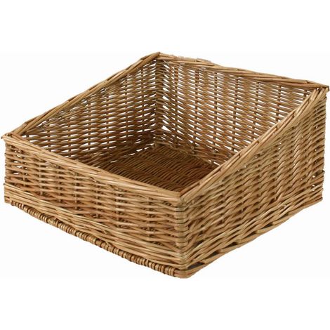 Cesta espositore in vimini piccola cm 40x40xh21/12